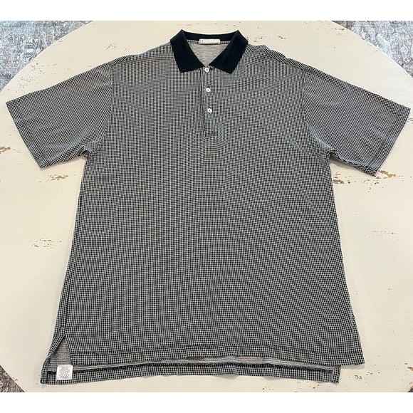 Peter Millar Graph Polo Short Sleeve Shirt Medium Golf Athletic Men M Golfer - Picture 2 of 11
